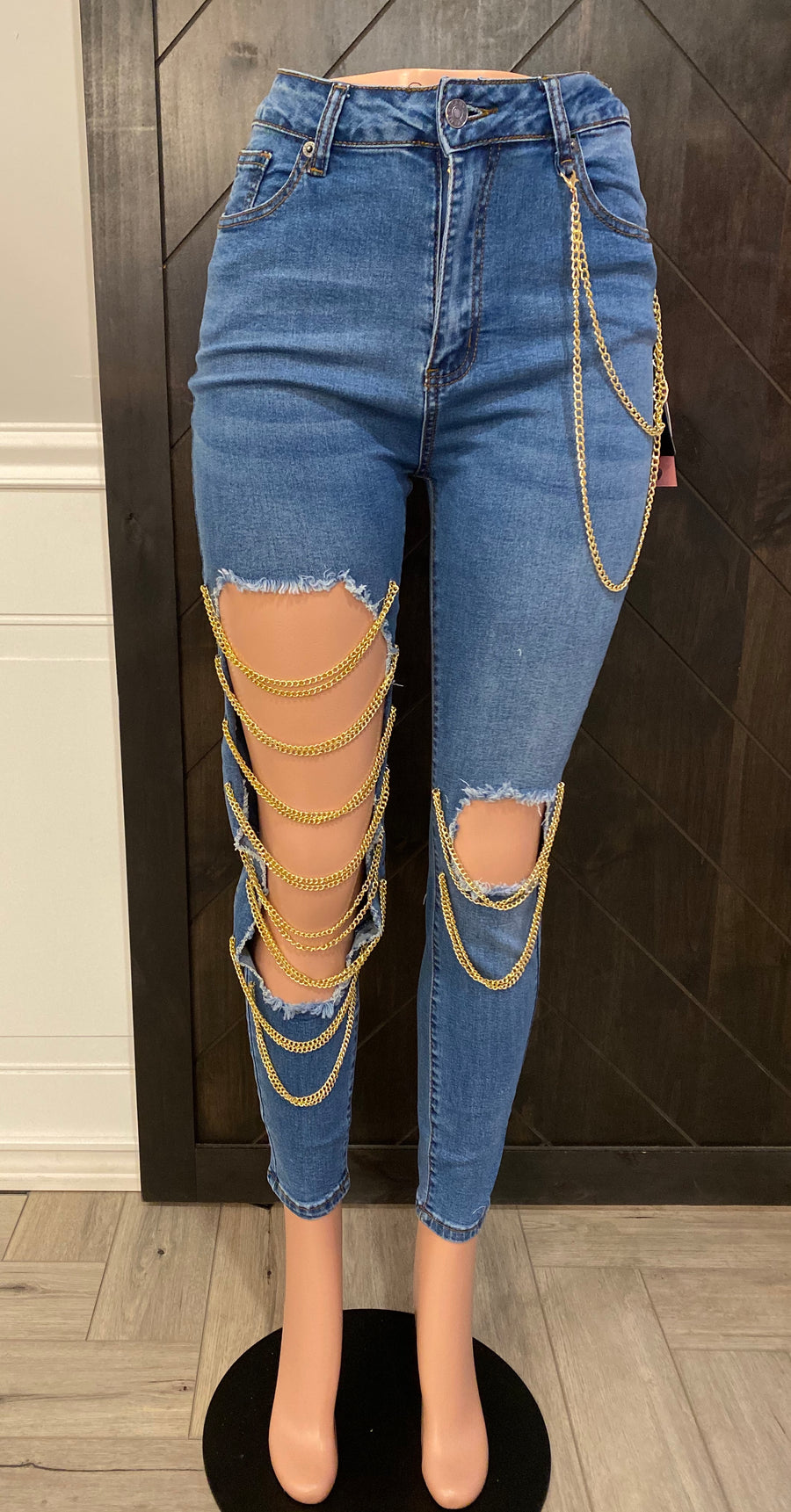 Chained Skinny Jeans