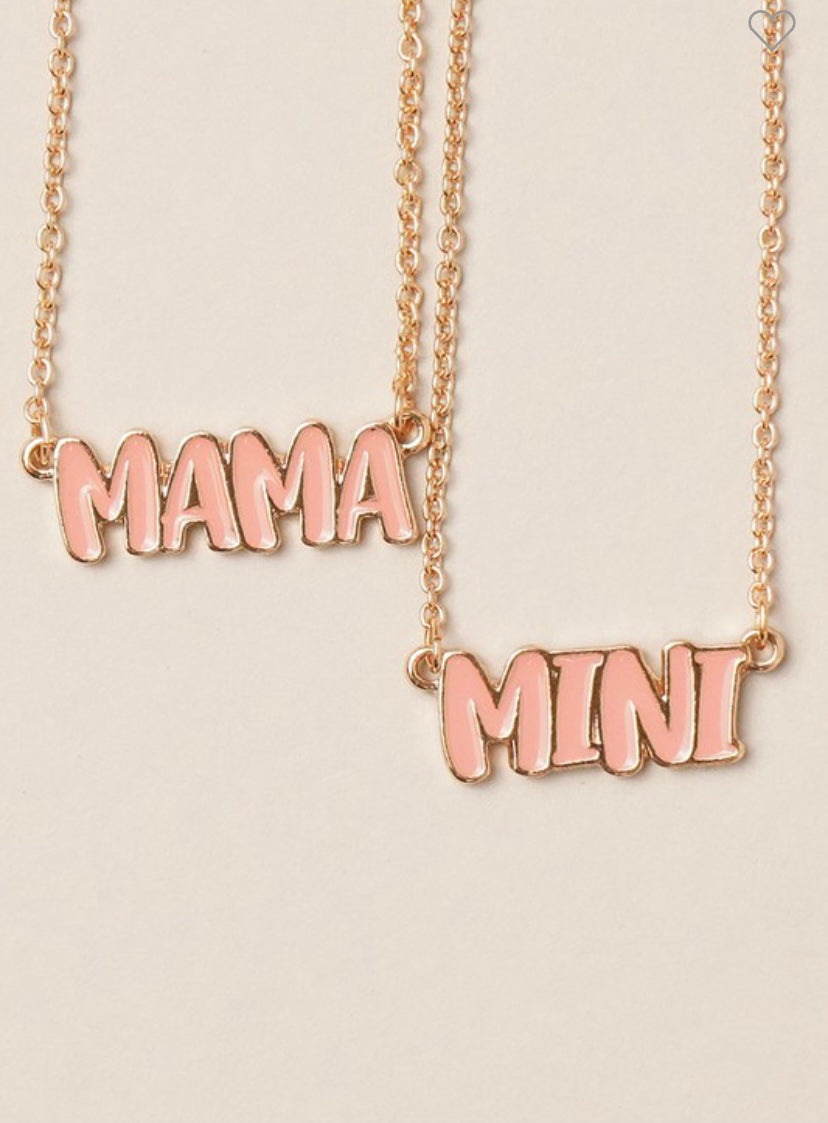 MAMA and MINI Necklace Set