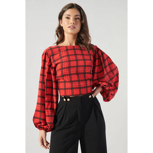 Plaid Paradise Valley Top